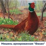 Мишень армированная Фазан JVD Animal Face Pheasant